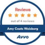 Reviews | Five stars out of 4 reviews | Amy Coats Weisberg | Avvo